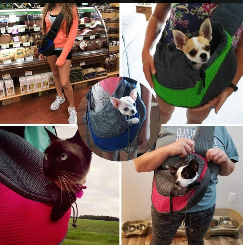 Bolso canguro para mascotas, cachorros